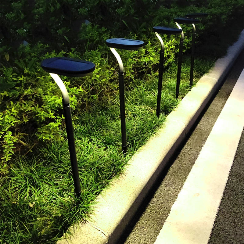 LED Solar Garden Lights Outdoor Solar Powered Lamp Waterproof Landscape Lighting For Pathway Patio Yard Lawn Lamp Decoration 2pc