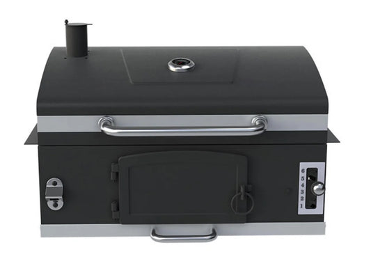 Outdoor Stainless Steel Charcoal BBQ Grill, Built-in Grill