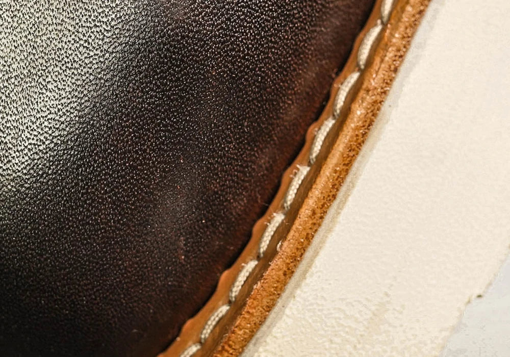 Durable Goodyear-Welted Stitchdown Rugged Style Work Boots Heritage Genuine Leather Moctoeboots Red For Men 1907 Shoes