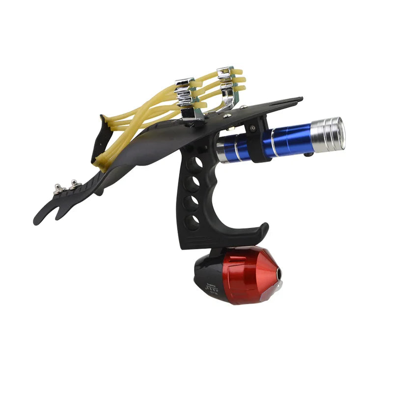 Slingshots Shooting Fishing Set Hunting Catapult Reel Darts Rubber Band Outdoor Archery Bow and Arrow Fisnhing Tool