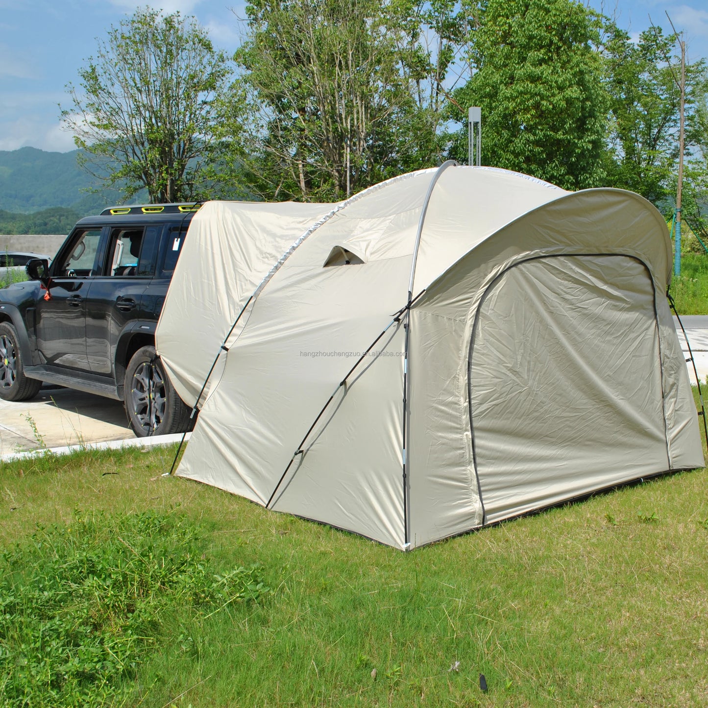 6 Person SUV Tent for Camping Double Layer PU3000mm Waterproof UPF 50+ UV Protection Electric Vehicle Car Tent Multi-use