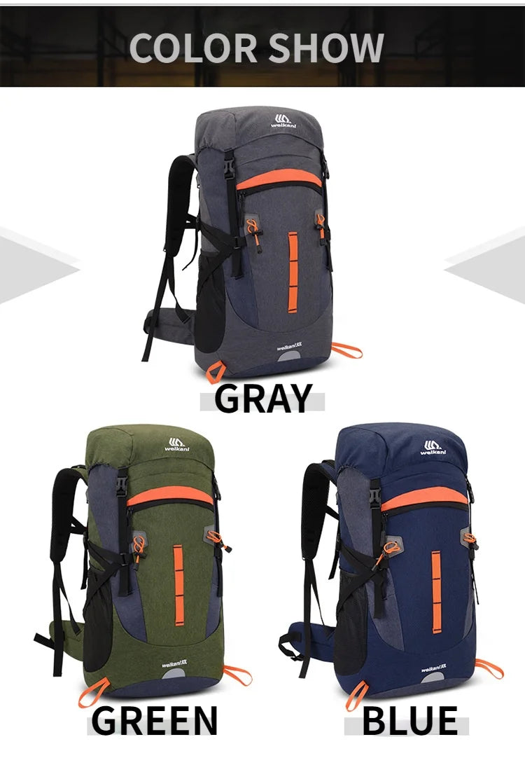 50L Travel Bag Camping Backpack Hiking Army Climbing Bags Trekking Mountaineering Mochila Large Capacity Sport Bag