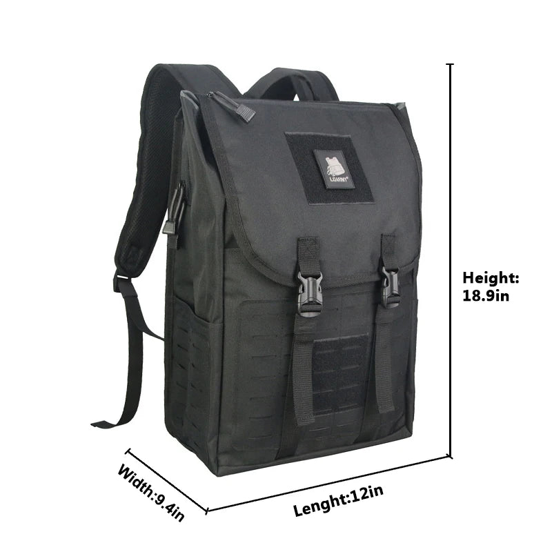 LQARMY 40L Large Capacity Tactical Backpack Camouflage Outdoor Sport Hiking Camping Hunting Bags Travelling Trekking Rucksacks