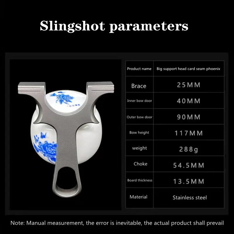 Professional Stainless Steel Slingshot With Rubber Band Bow Outdoor Shooting Game Precision Hunting Shooting Catapult new