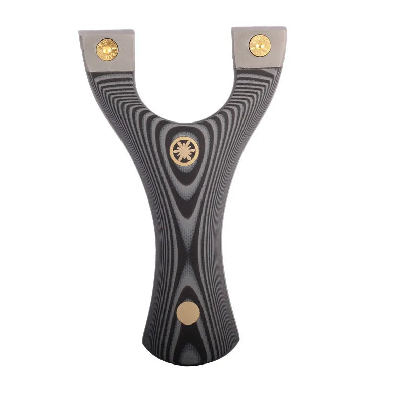 Slingshot bow Stainless Steel Catapult Slingshot +Technology Wood Patch Handle Use Flat Rubber Band Outdoor Shooting slingshot