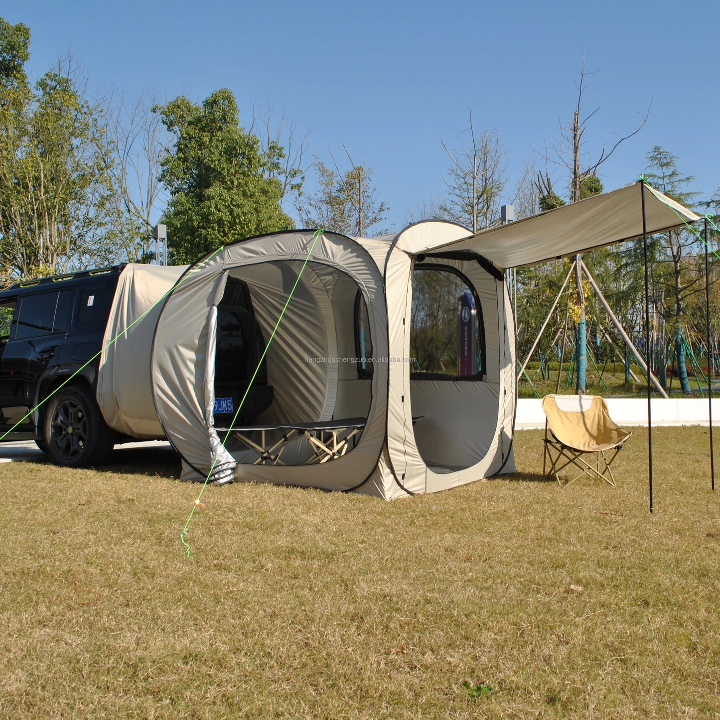 Car Tent Waterproof Tent, Car Tailgate Tent,Pop Up Car Rear Tent, SUV Tent Camping Car Tents for Campers Multipurpose Truck Tent