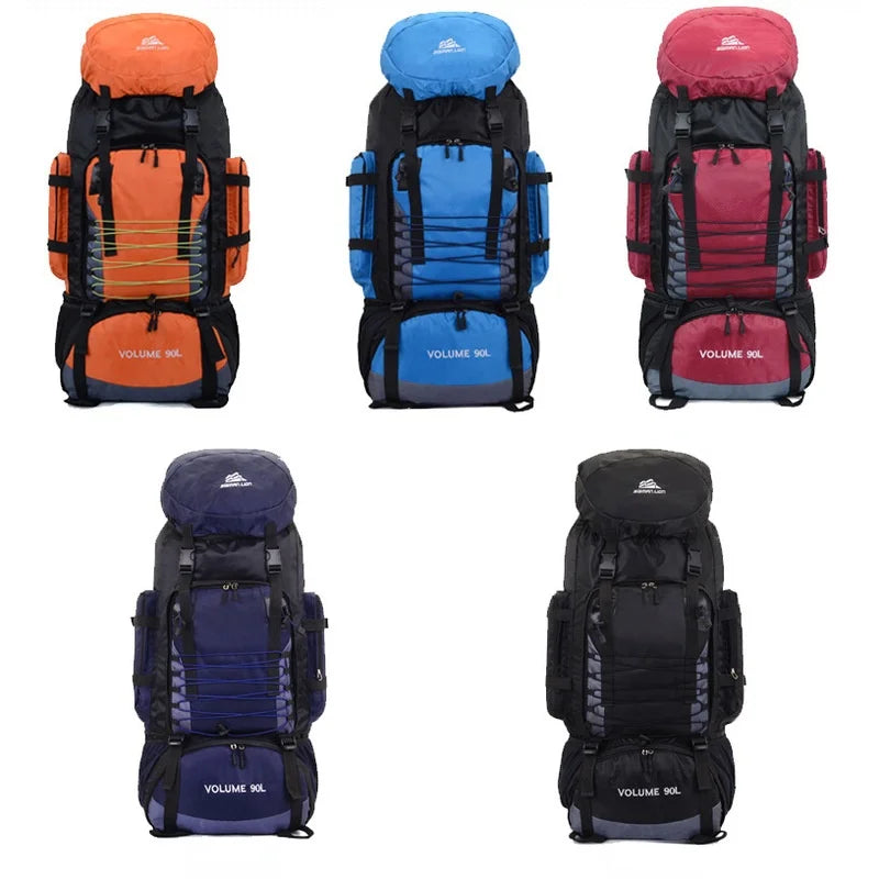 90L Travel Bag Camping Backpack Hiking Army Climbing Bag Trekking Mountaineering Mochila Large Capacity Sport Rucksack