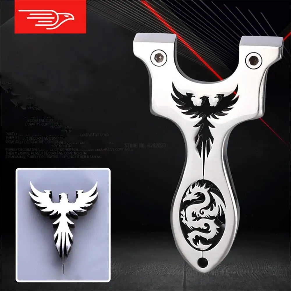 Outdoor Professional Hunting Slingshot Shooting Game Catapult High Quality Stainless Steel Catapult Rubber Band Slingshot Set