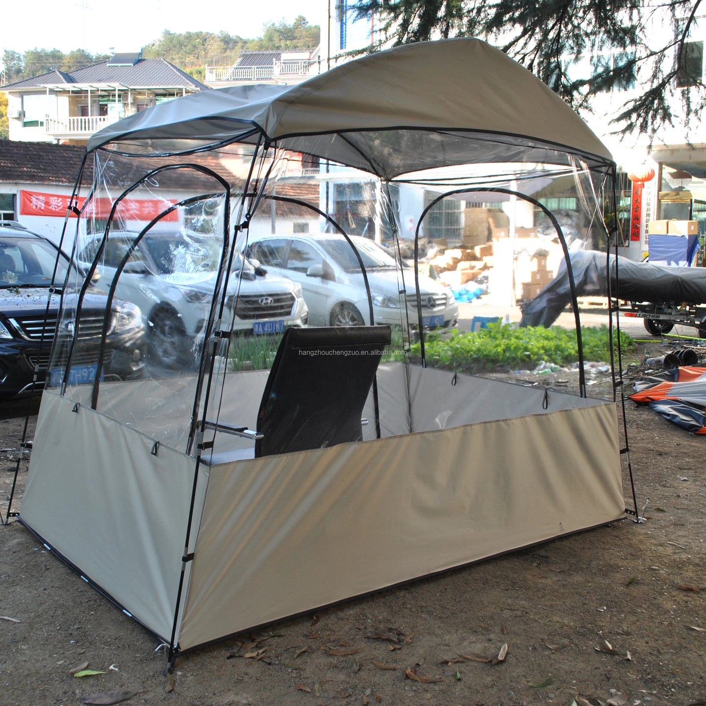 Transparent Tent for Sports, Screen House Room, Greenhouse, Camping, Canopy Gazebo, Large Oversize, Warm Tent, 4-6 Person