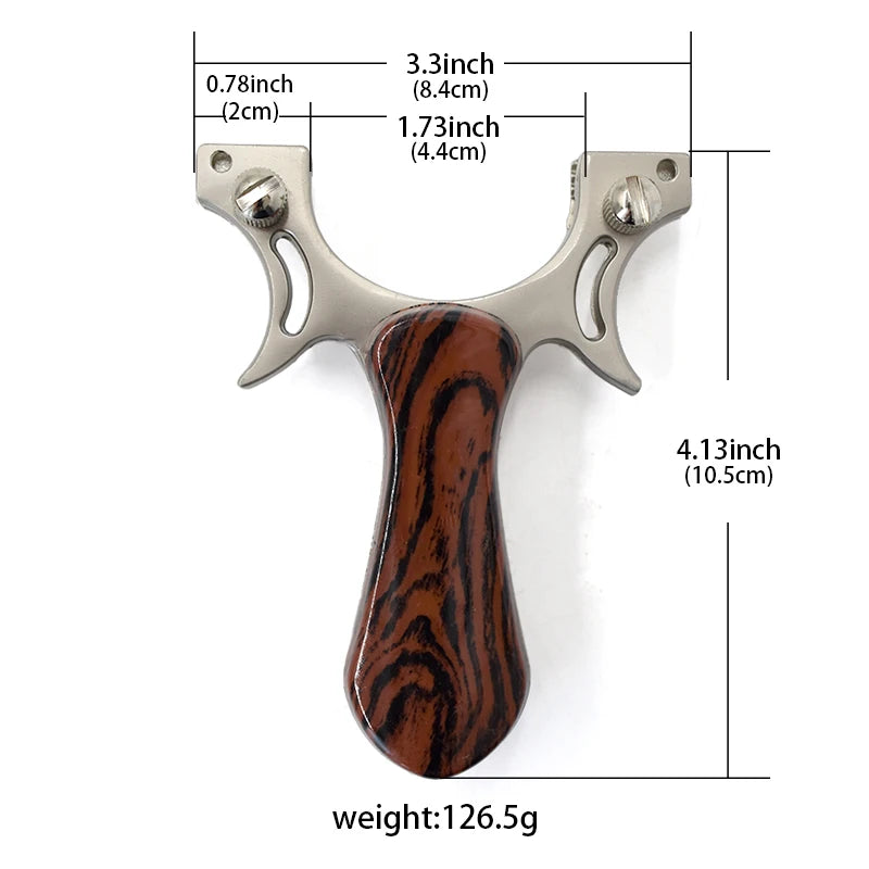 Professional Hunting Slingshot Powerful High Quality Alloy Catapult with Flat Rubber Band Outdoor Shooting Game Sling Shot Set