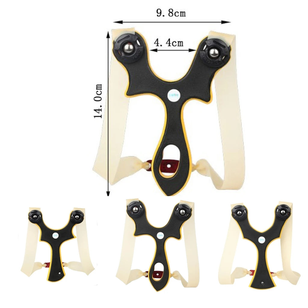 Outdoor Scout HDPE Slingshot Sports Game Travel Dual-use Durable Material Slingshot Catapult Bow Hiking Camping Travel Kits