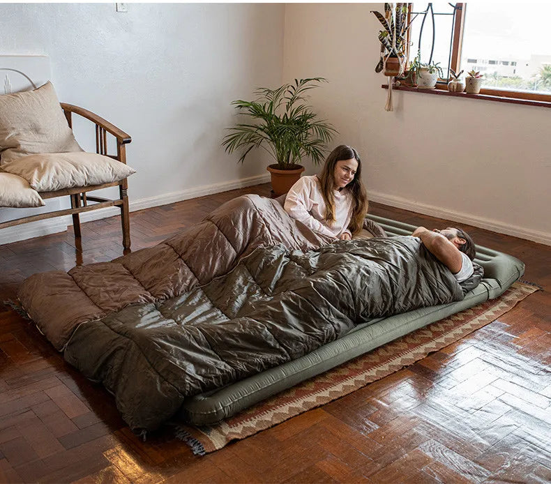 Naturehike Sleeping Bag Ultralight Winter Envelope Spliceable Sleeping Bag for Outdoor Camping Adult Waterproof Cotton Quilt