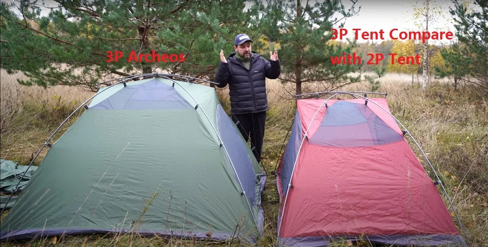 Blackdeer Archeos 3P Tent Backpacking Tent Outdoor Camping 4 Season Tent With Snow Skirt Double Layer Waterproof Hiking Trekking