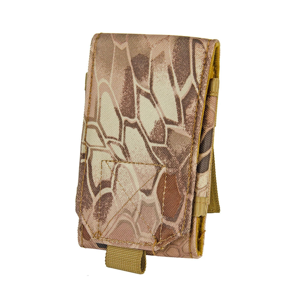Outdoor Camouflage Bag Tactical Army Phone Case Holder Sport Waist Belt Waterproof Nylon EDC Hunting Camo Molle Backpack Vest