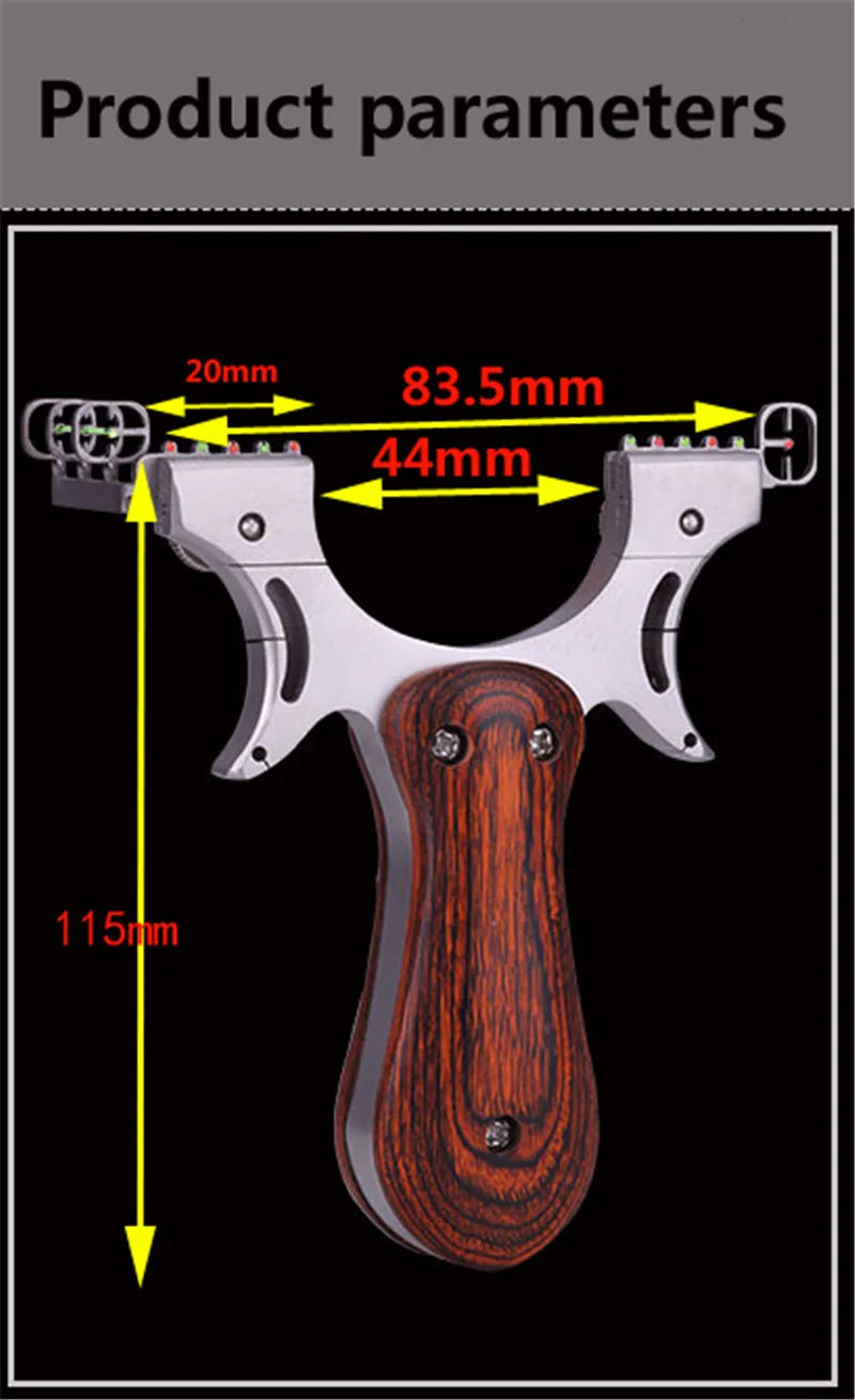 sling shot Stainless steel + wooden slingshot catapult hunting with rubber band outdoor shooting game catapult
