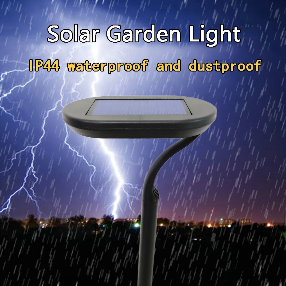 LED Solar Garden Lights Outdoor Solar Powered Lamp Waterproof Landscape Lighting For Pathway Patio Yard Lawn Lamp Decoration 2pc