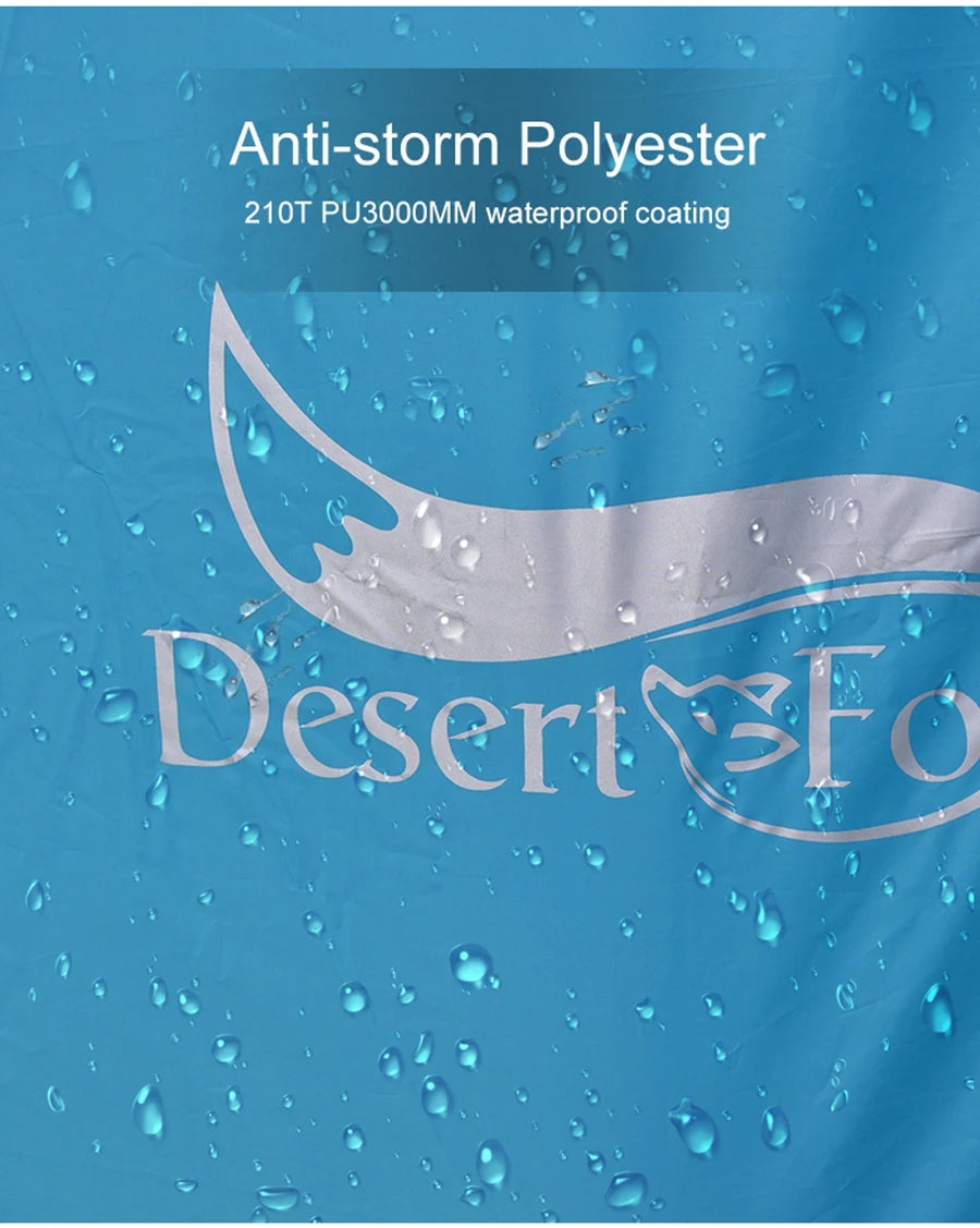 Desert&Fox Backpacking Camping Tent, Lightweight 1-3 Person Tent Double Layer Waterproof Portable Aluminum Poles Travel Tents