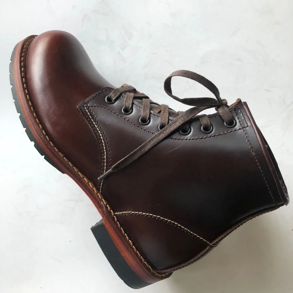 XW318 RockCanRoll Super Quality Size 35-52 Handmade Goodyear Welted Durable Italian Cowhide Boot Custom Made Available