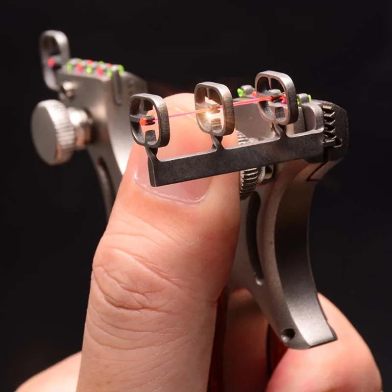 sling shot Stainless steel + wooden slingshot catapult hunting with rubber band outdoor shooting game catapult