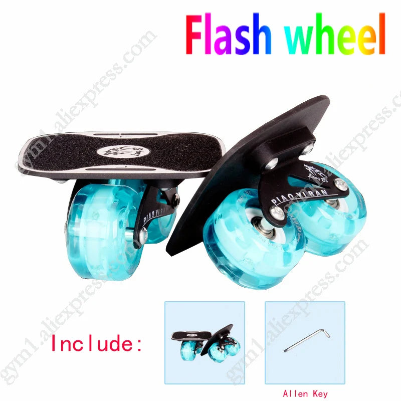 1 Pair Skateboard Aluminium Alloy Mini Drift Short Board Roller