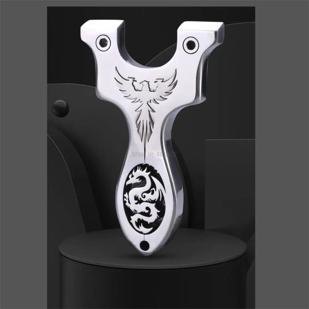 Outdoor Professional Hunting Slingshot Shooting Game Catapult High Quality Stainless Steel Catapult Rubber Band Slingshot Set