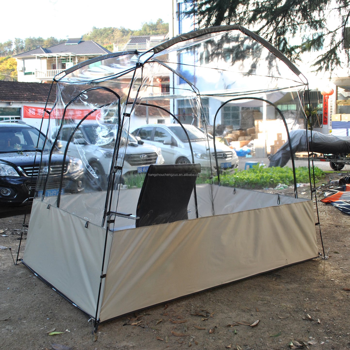 Transparent Tent for Sports, Screen House Room, Greenhouse, Camping, Canopy Gazebo, Large Oversize, Warm Tent, 4-6 Person