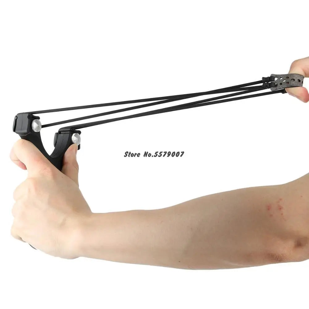 New Slingshot With Flat Rubber Band Slingshot Outdoor Hunting Big Power Precision Slingshot Catapultas For Shooting