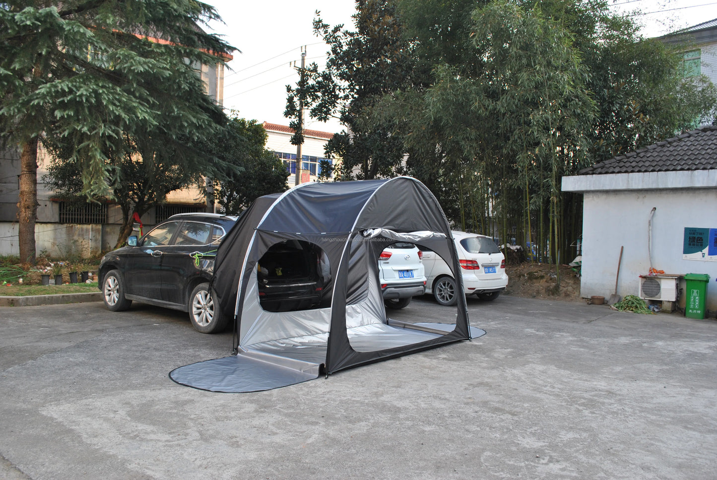 SUV Car Tent for Camping, SUV Tailgate Shade Awning Tent, Outdoor car Tent with Three Door Design, Vehicle Camping Tents