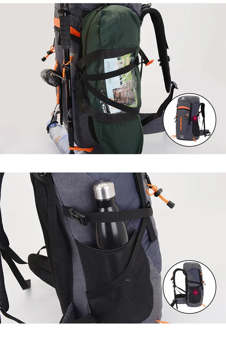 50L Travel Bag Camping Backpack Hiking Army Climbing Bags Trekking Mountaineering Mochila Large Capacity Sport Bag
