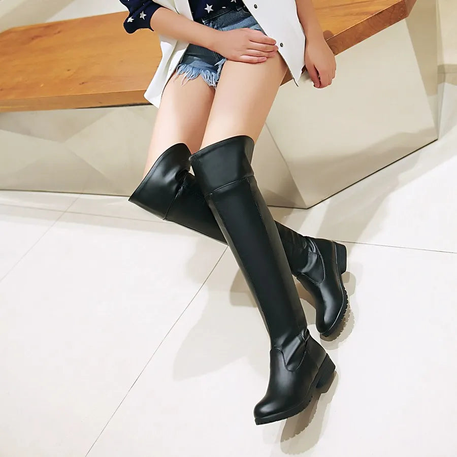 2019 women Attack on Titan cosplay long boots Shingeki no Kyojin Over-the-Knee boots Eren Jaeger Ackerman Shoes