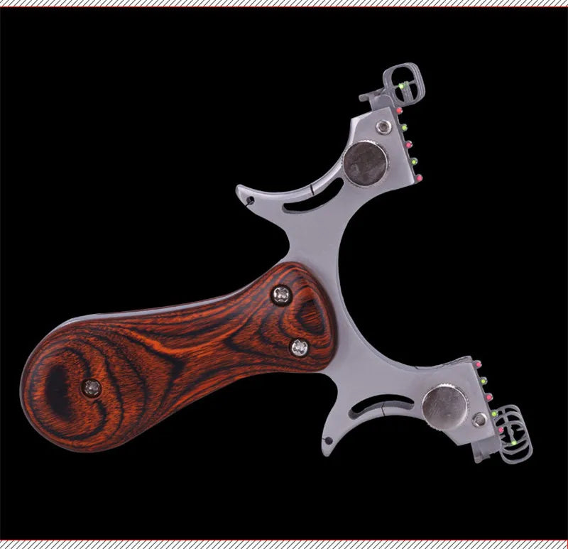 sling shot Stainless steel + wooden slingshot catapult hunting with rubber band outdoor shooting game catapult