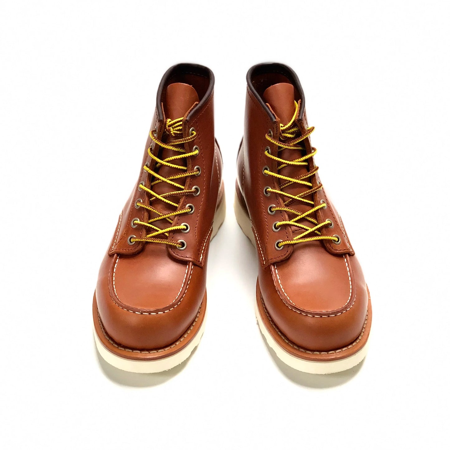 Durable Goodyear-Welted Stitchdown Rugged Style Work Boots Heritage Genuine Leather Moctoeboots Red For Men 1907 Shoes