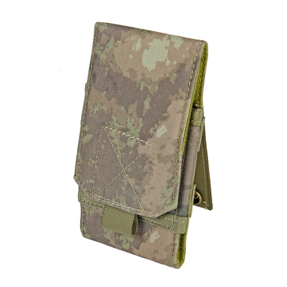 Outdoor Camouflage Bag Tactical Army Phone Case Holder Sport Waist Belt Waterproof Nylon EDC Hunting Camo Molle Backpack Vest