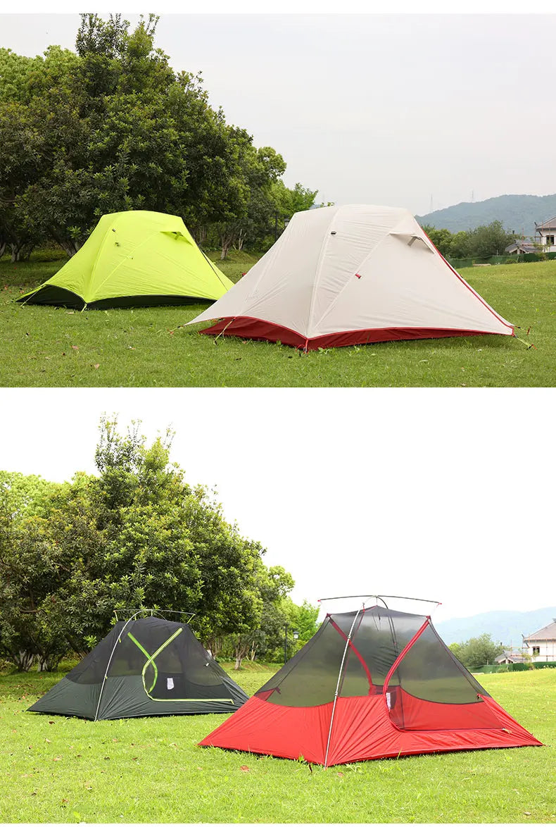 BLACKDEER 2 Person Ultralight Tent 20D Nylon Silicone Coated Fabric Waterproof Tourist Backpacking Outdoor Camping 1.47 Kg