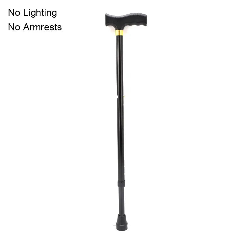 Safety Telescopic Stick Trusty Elderly Crutches Multifunctional Walking Stick Parents Cane Outdoor Camping Trekking Hiking Stick