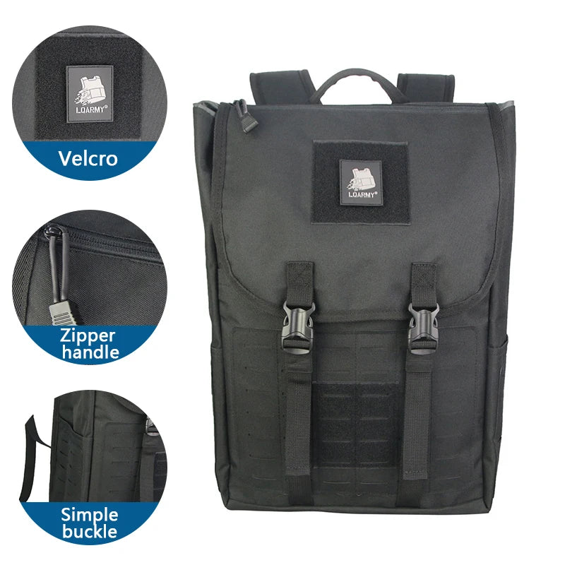 LQARMY 40L Large Capacity Tactical Backpack Camouflage Outdoor Sport Hiking Camping Hunting Bags Travelling Trekking Rucksacks