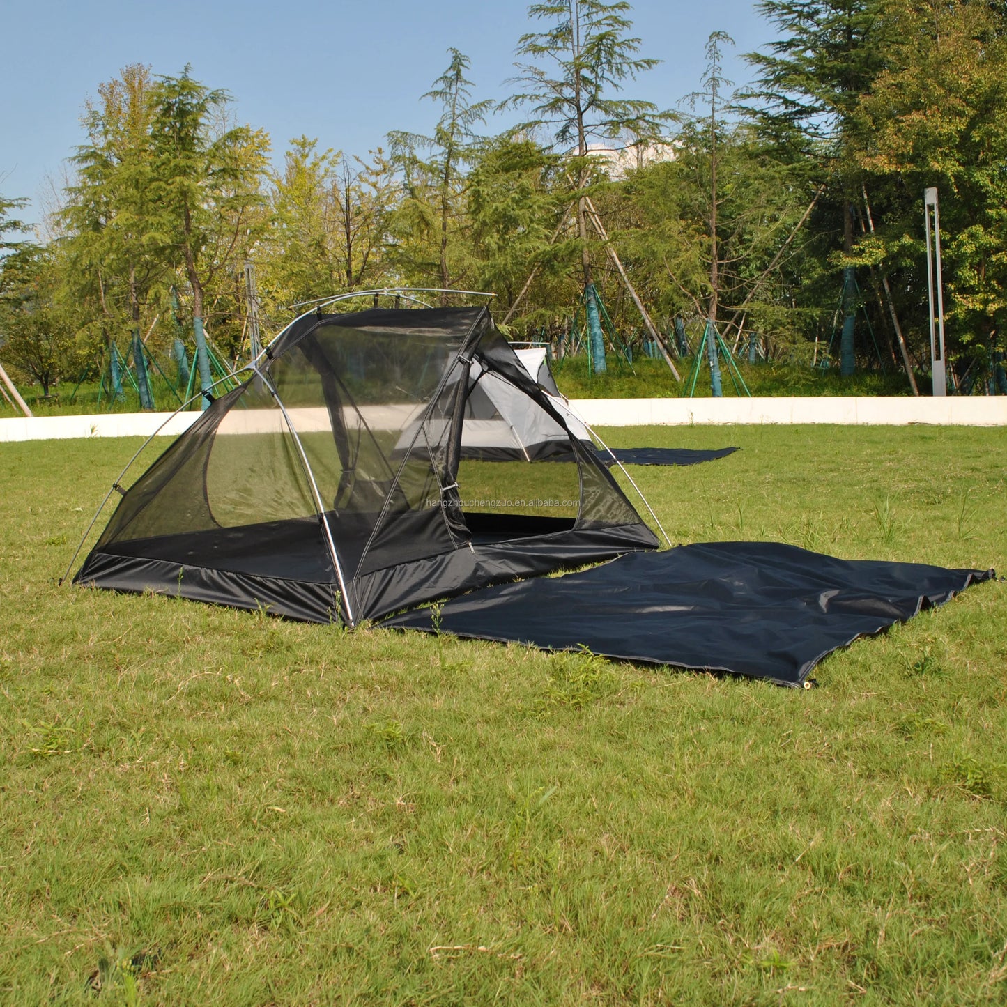 Ultralight 2 Person Cot Tent for Camping Ground Bed Tent with Footprint Bed Not Included the Bed