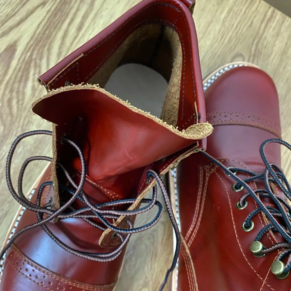 XW400 RockCanRoll Super Quality Size 35-52 Handmade Goodyear Welted Durable Italian Cowhide Boot Custom Made Available