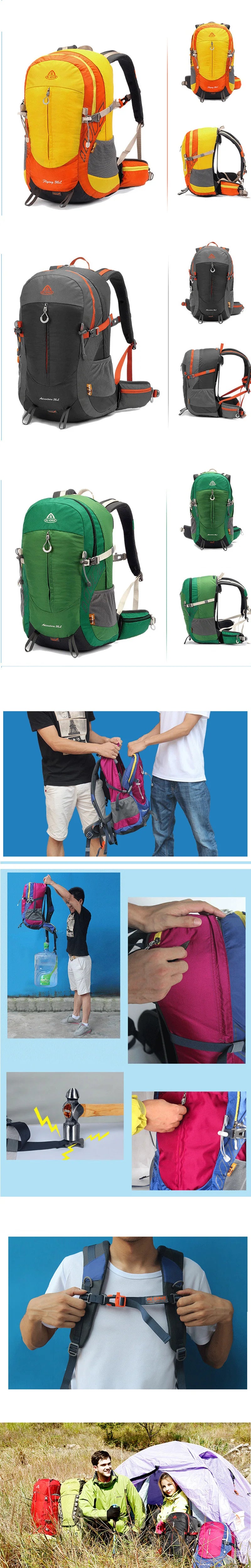 36L Mountain Top Climbing Bag Hicking Trekking Backpack Men Women Survival Backpack Tourist Cycling Backbag Tramping Pack 2022