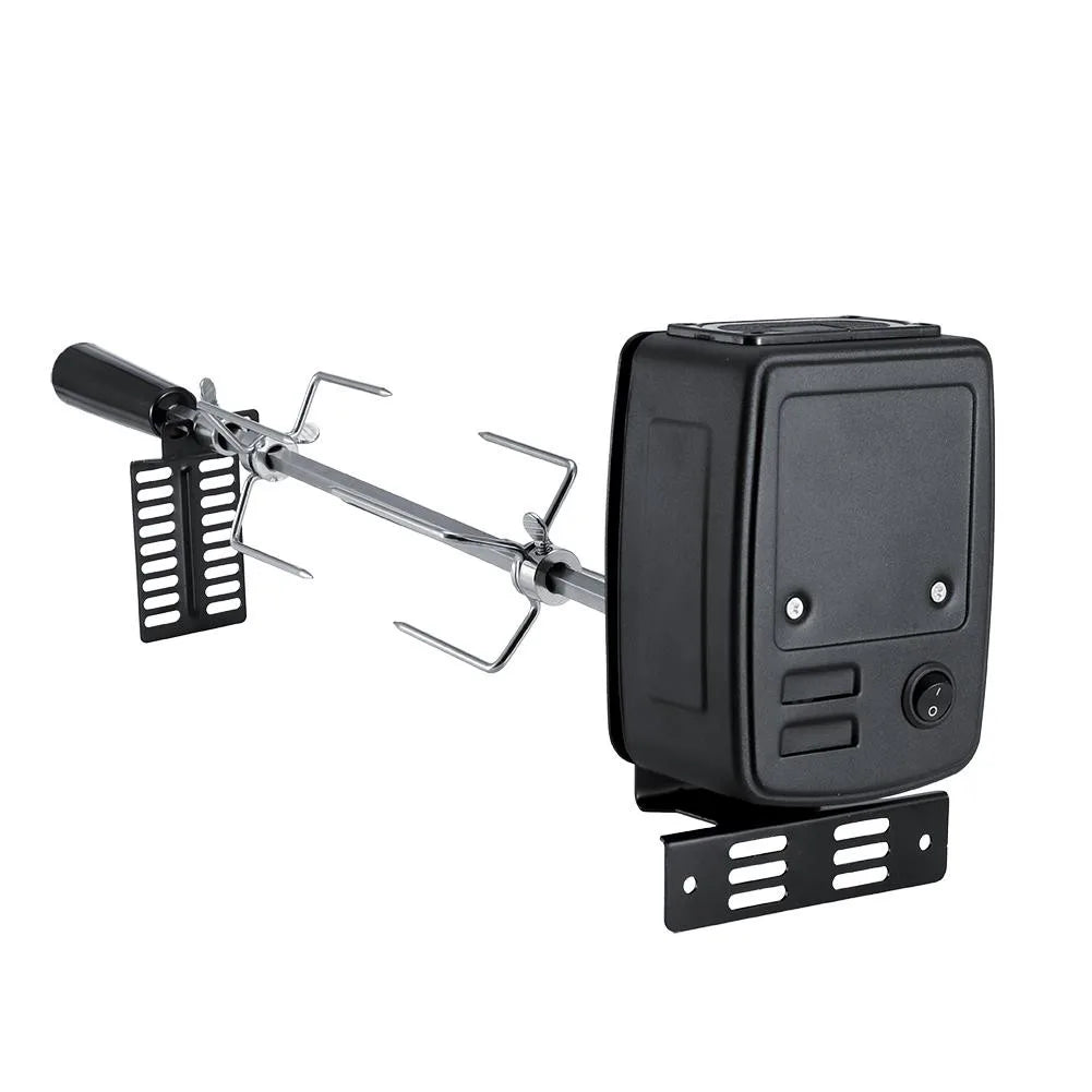 Stainless Steel Automatic BBQ Grill Rotisserie Kit with Motor for Grilling Hot Dog Chicken Steak
