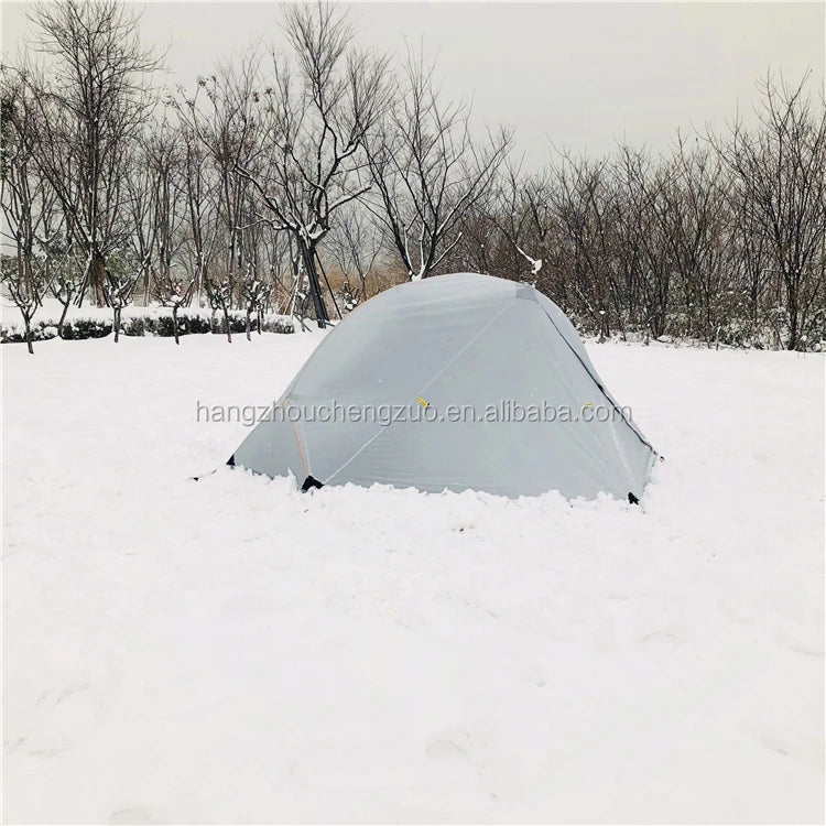 Ultralight Double Layer 1 Person Camping Tent, CZX-217 Waterproof Ultralight 1 Person Backpacking Tent Come with Footprint