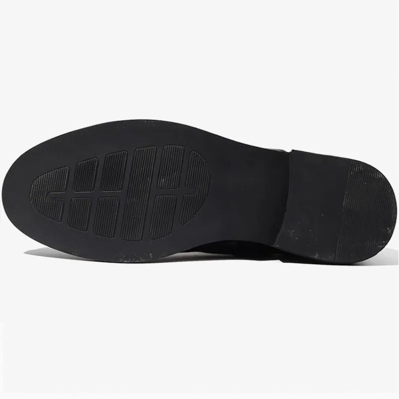 Italy Handmade Office Work Men Genuine Leather Ankle Boots Gothic Rivet Punk Footwear Motorcycle Man High Top Safety Shoes Botas