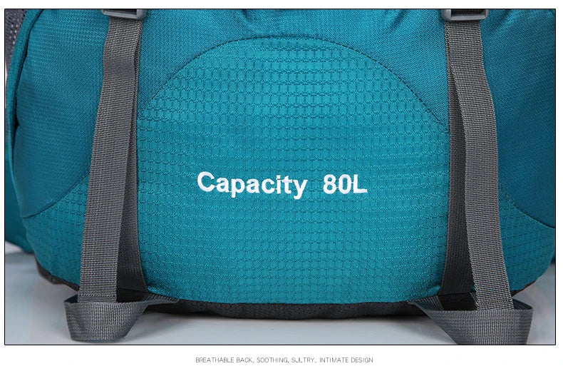 80L Tourist Rucksack Camping Hiking Military Backpack Ski Mountain Climbing Equipment Haversack Sportbag Molle Survival Backpack