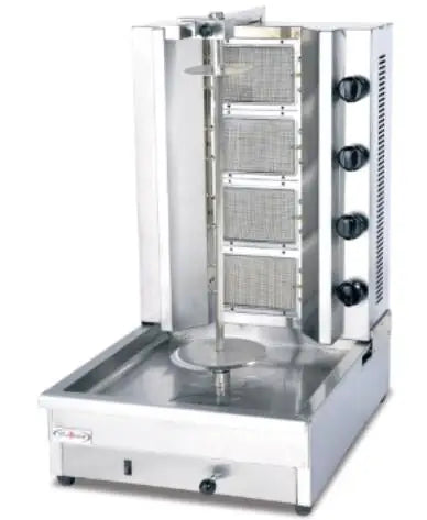JD-G4 Four Burners Shaarma Machine, Doner kebab Machine, Gas BBQ, Doner and Gyros Grill by Sea