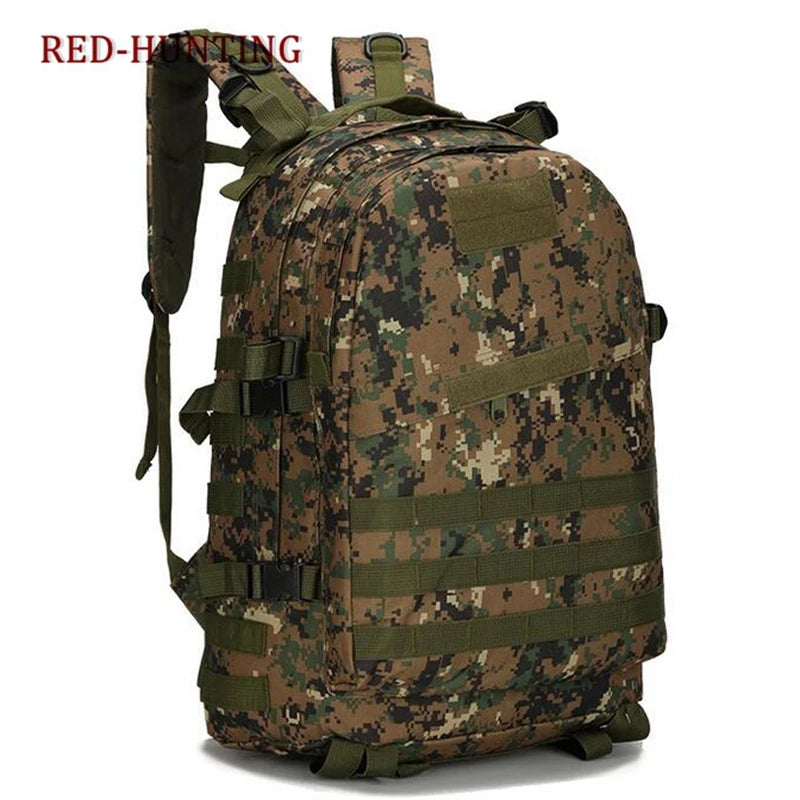 40L Waterproof 3D Military Tactics Backpack Rucksack Bag Wear-resisting Camouflage Nylon Bagpack Travel Back Pack