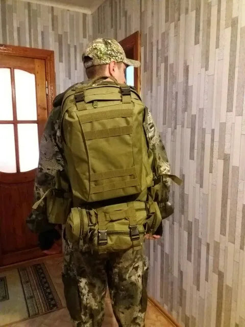 Outdoor Molle Military Tactical Backpack, Sports Bag, Waterproof, Camping, Hiking, Travel, Hot Outlife, 50L