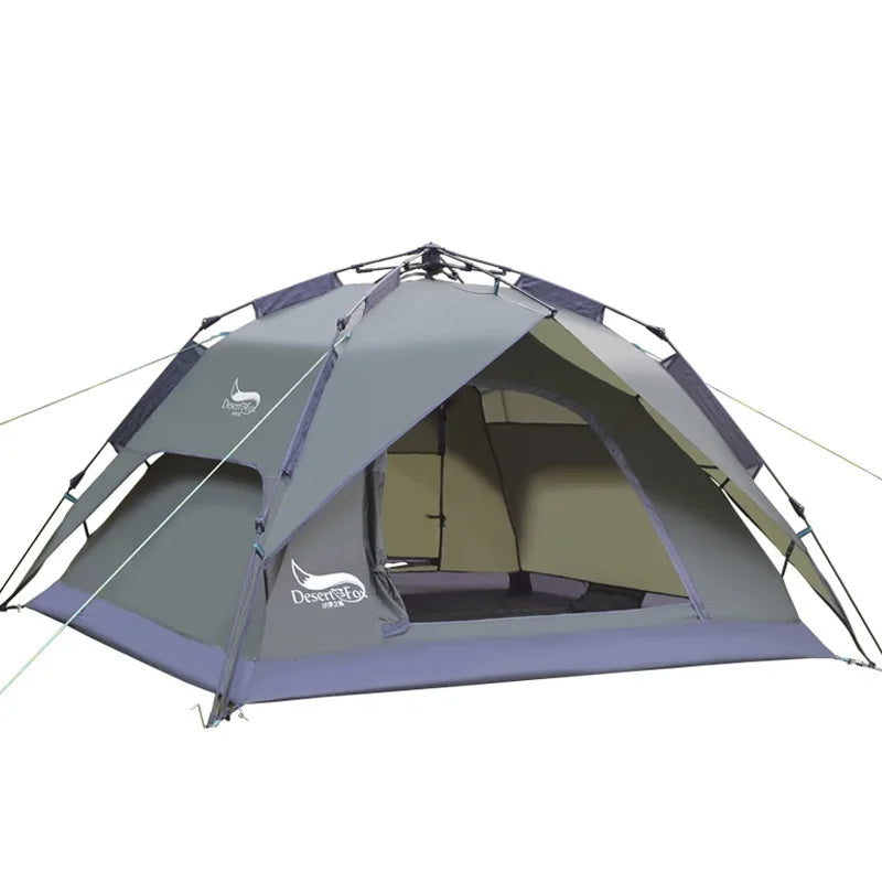 Desert&Fox Camping Tents for 3 Person Instant Pop-Up Automatic Dome Tent with Floor Tarp Quick Setup for Family Beach Hiking