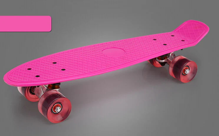1pcs 45cm 65 Style Skateboard Retro Girl Boy Cruiser Mini Longboard Skate Fish Long Board Roller Scooters