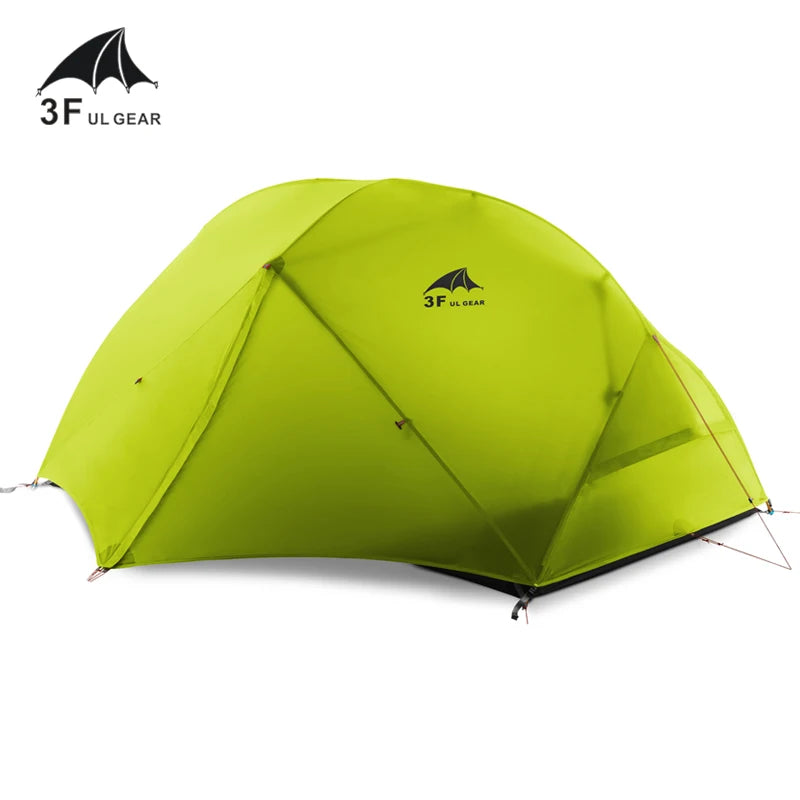 3F UL GEAR 2 Person 4 Season 15D Camping Tent Outdoor Ultralight Hiking Backpacking Hunting Waterproof Tents Waterproof Coating