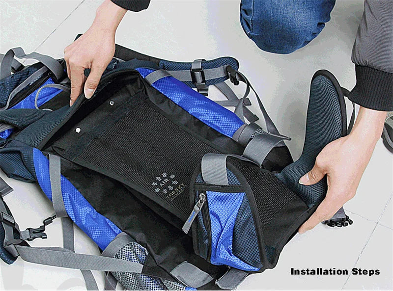 45L-60L Camping Outdoor Hiking Backpack Multi-function External Frame Climbing Bag Backpack Rucksacks Travel sports bag